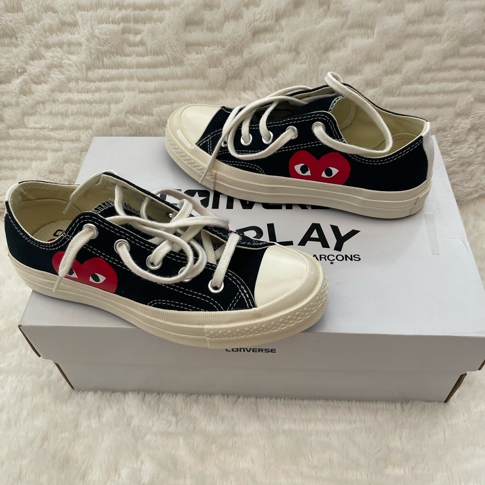 Black Converse X Play Comme Des Garçons